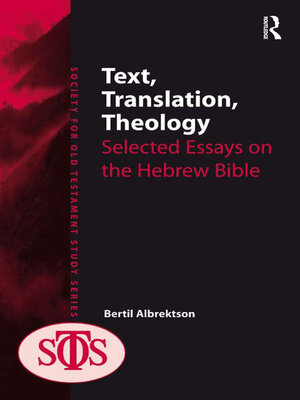 cover image of Text, Translation, Theology